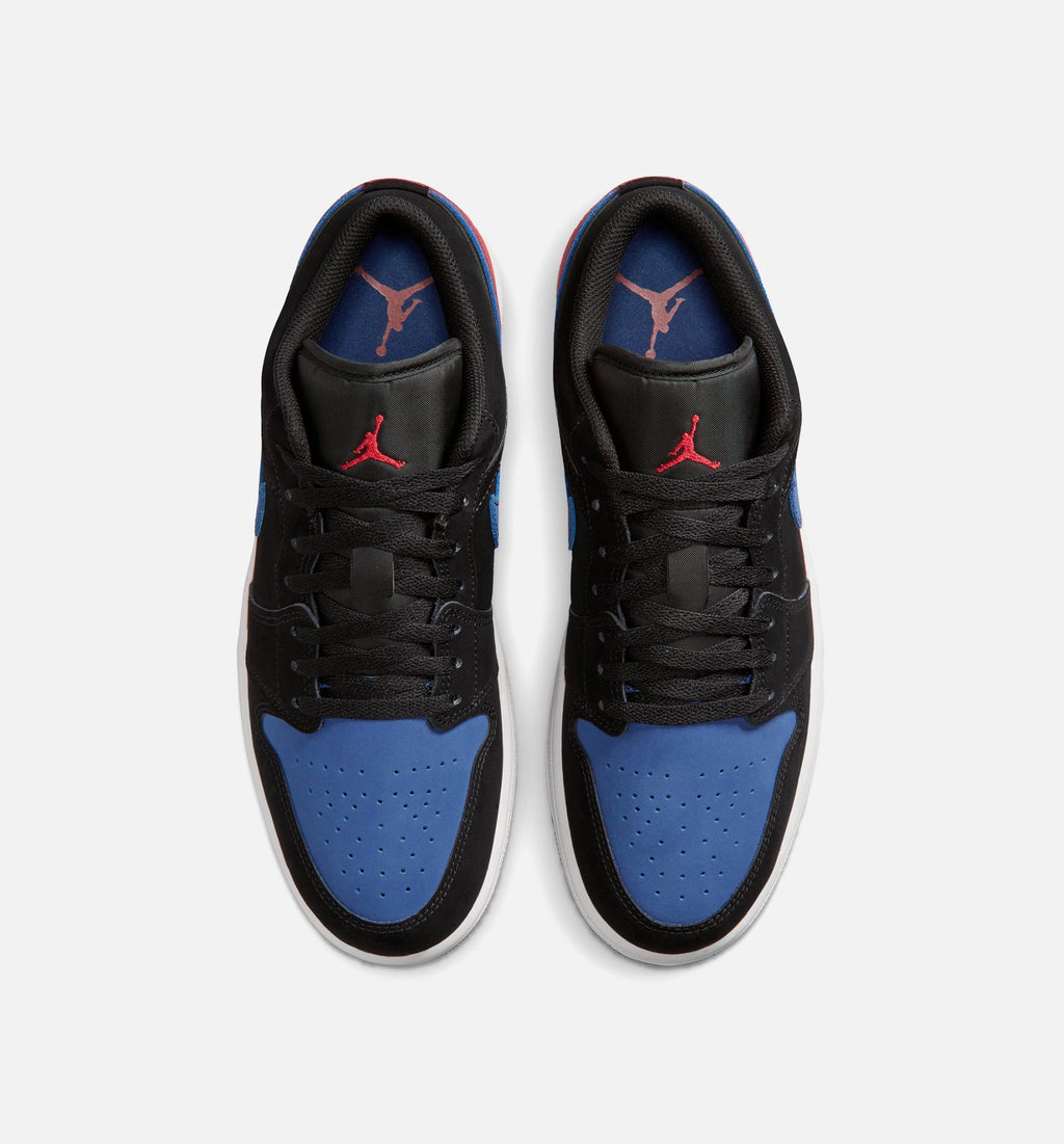 Air Jordan 1 Low Men's Lifestyle Shoe - Black/Summit White/True Blue/Varsity Red