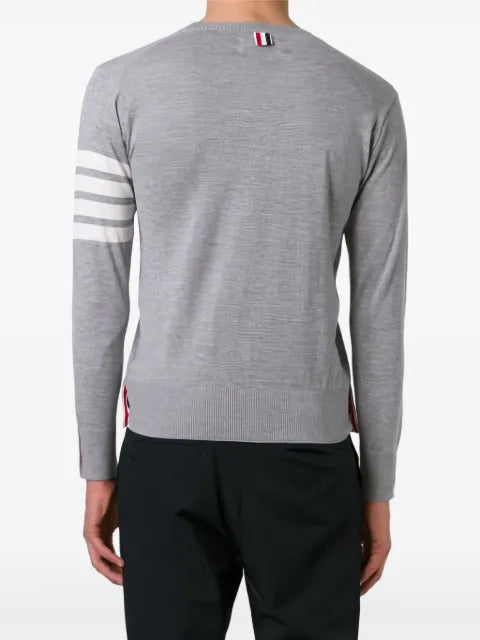 Thom Browne 4-Bar intarsia wool sweater