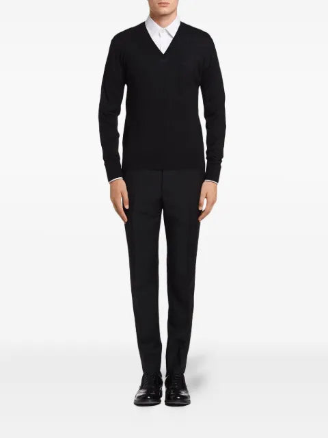 Prada knitted v-neck sweater