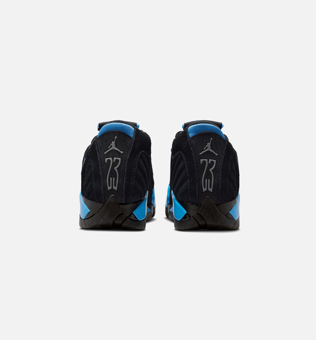 Air Jordan 14 Retro Grade School Lifestyle Shoe - Black/White/University Blue