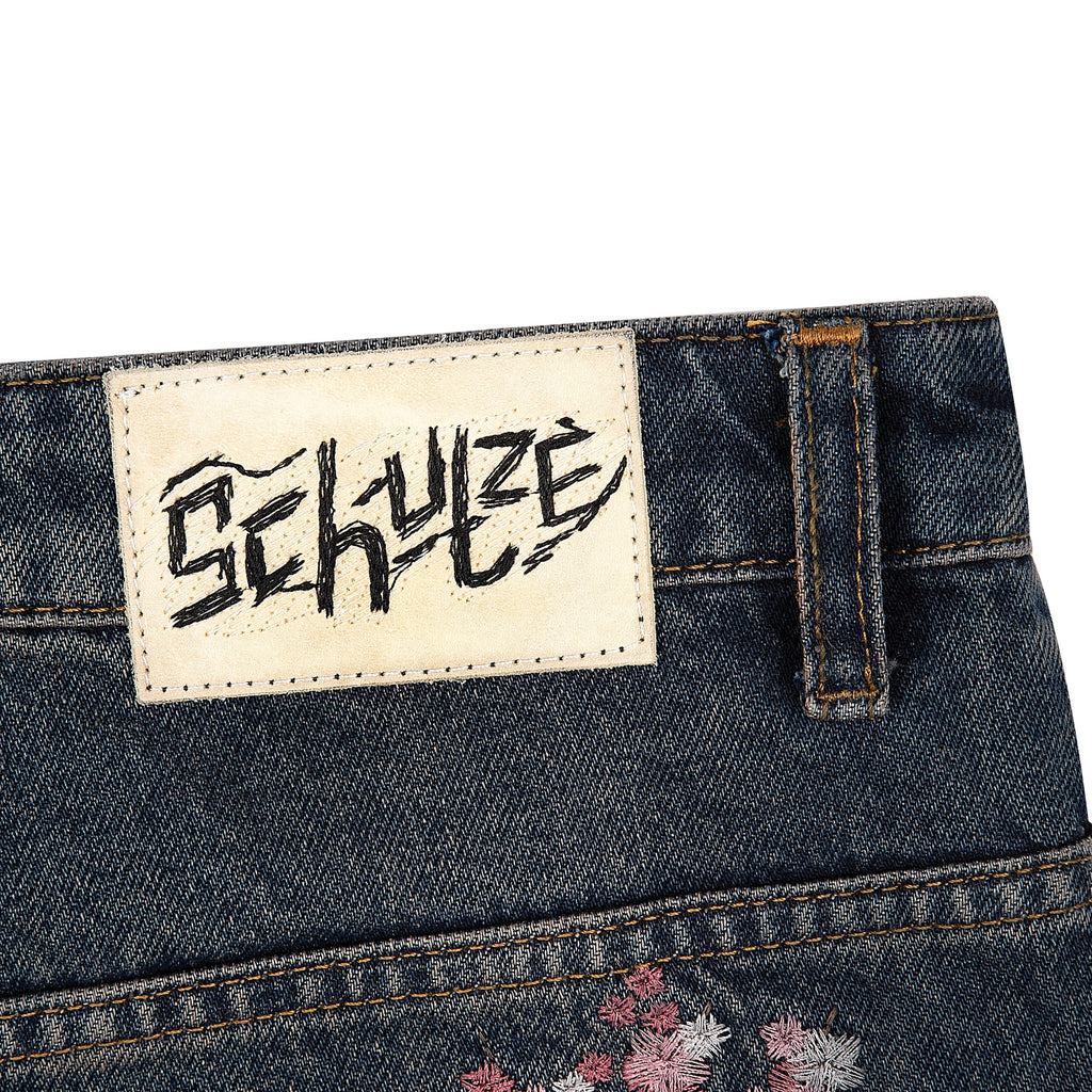 "blossom v2" patchwork Denim dark indigo
