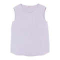 SCOOP NECK SHORT SLEEVE LILAC T-SHIRT