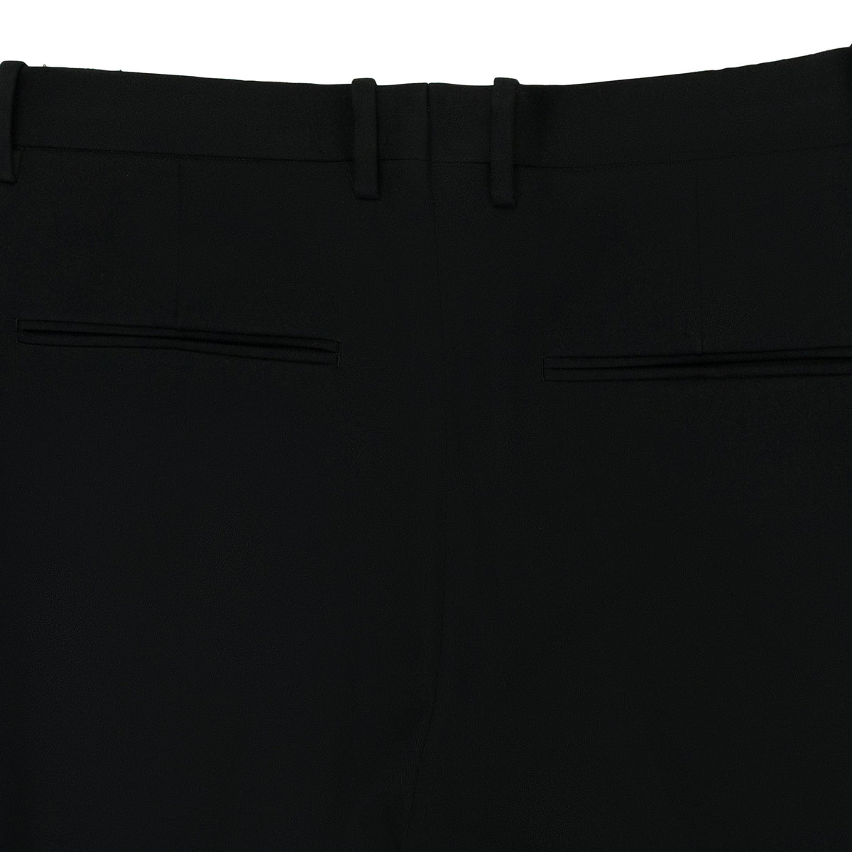 BLACK BUCKLE CASUAL PANTS