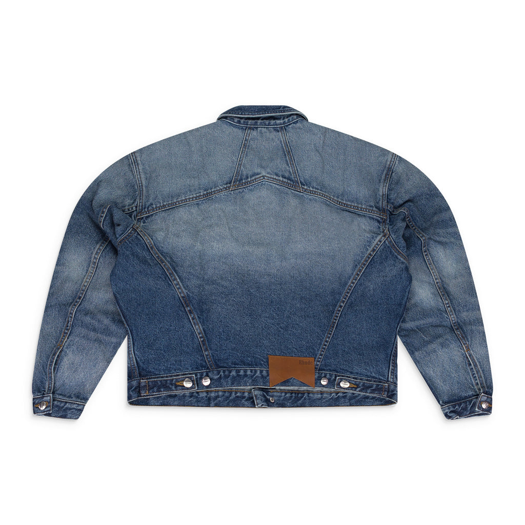 INDIGO OVERSIZED DENIM TRUCKER JACKET