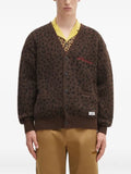 WACKO MARIA leopard-print cardigan
