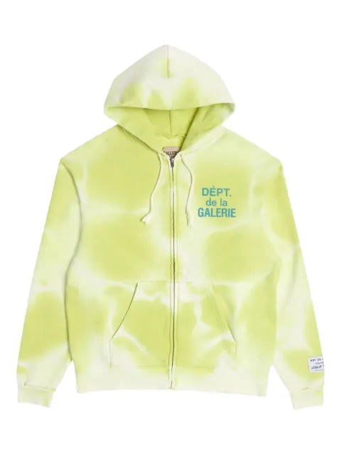 GALLERY DEPT. logo-print zip-up hoodie