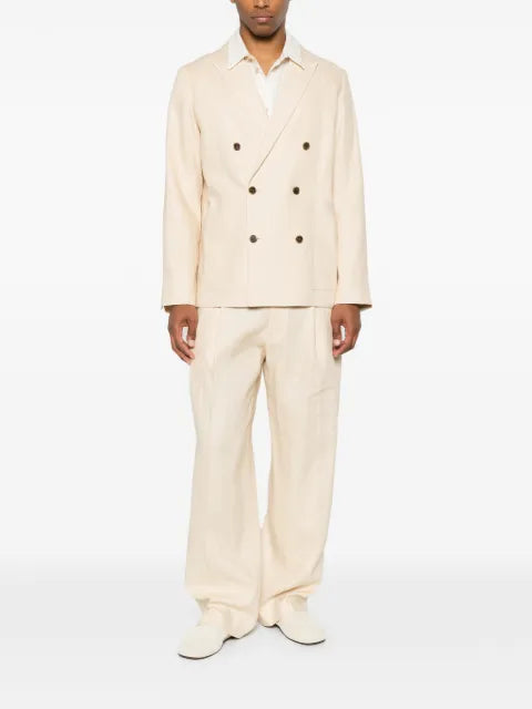NN07 Jordin - double breasted linen blazer