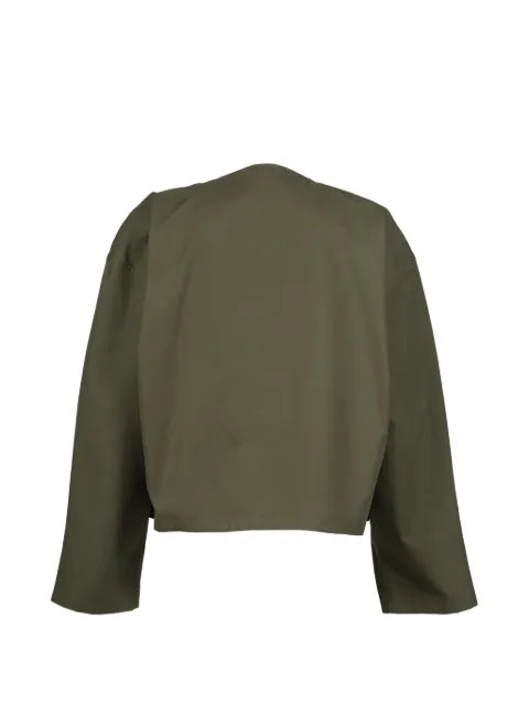 Hed Mayner collared cutwork jacket