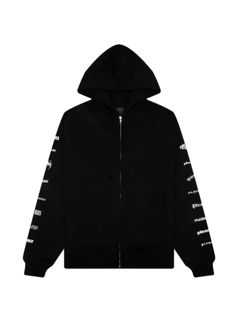 Pleasures Wordmark zip hoodie