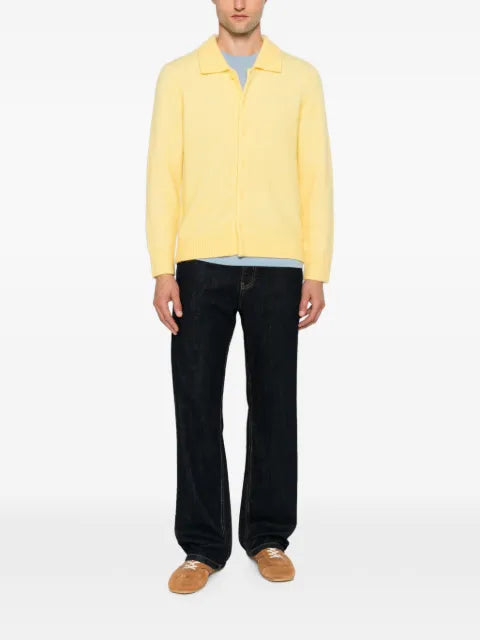 SANDRO wing-collar buttoned cardigan