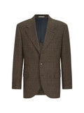 Brunello Cucinelli cashmere Prince of Wales tailor blazer