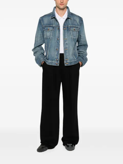 Alexander McQueen denim jacket in washed blue