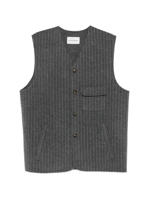 Drôle De Monsieur pinstripe-pattern sleeveless vest
