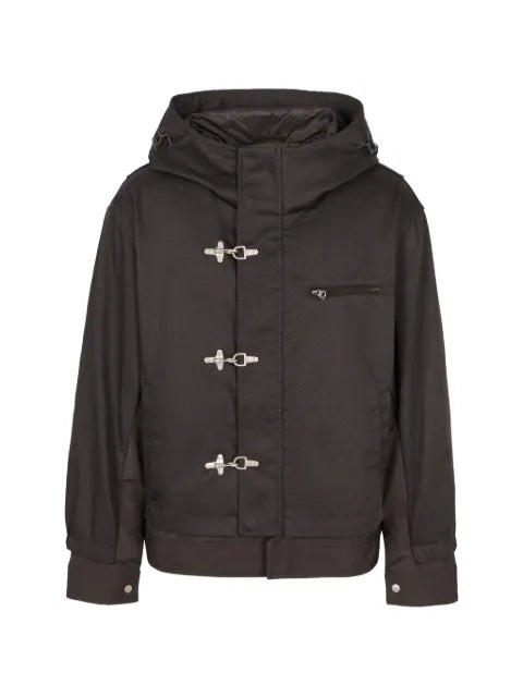 CROQUIS hooded lobster-claw clasp jacket