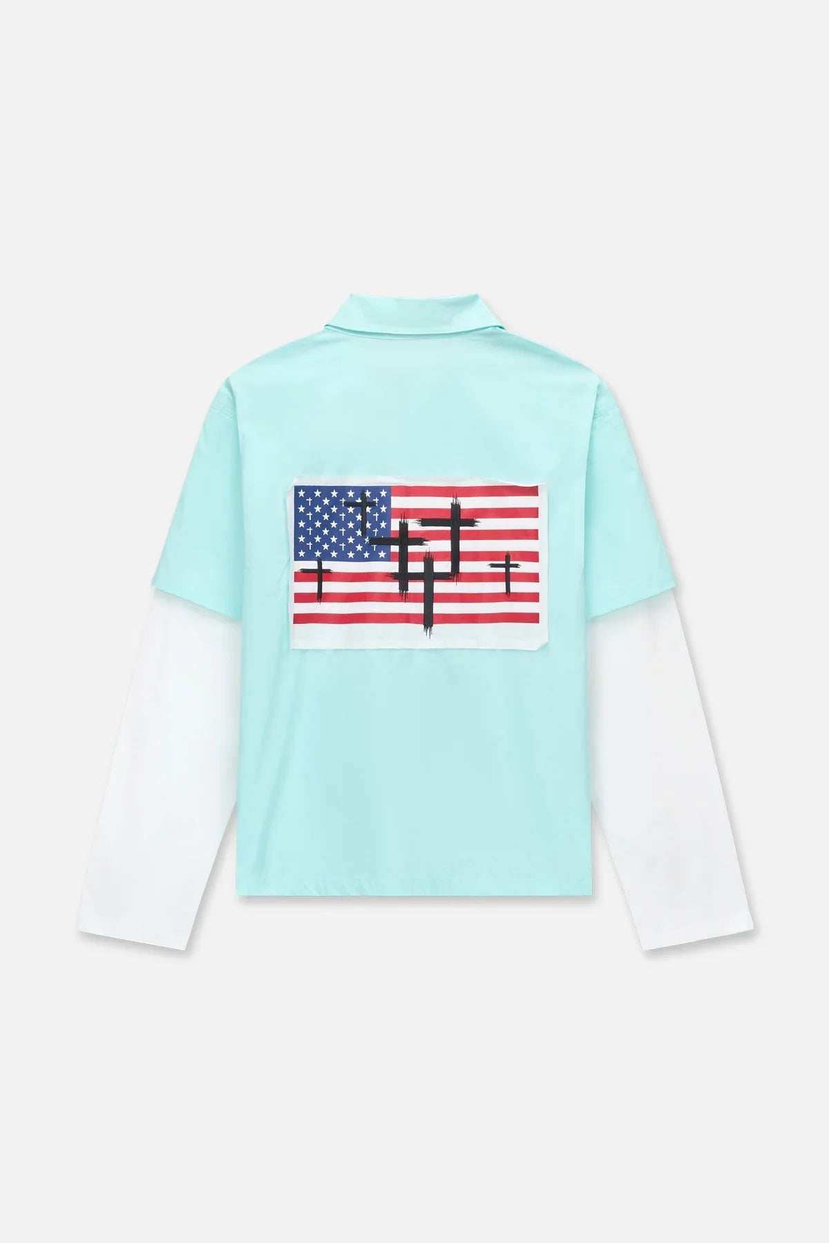RTA Erik Shirt With Contrast Sleeves