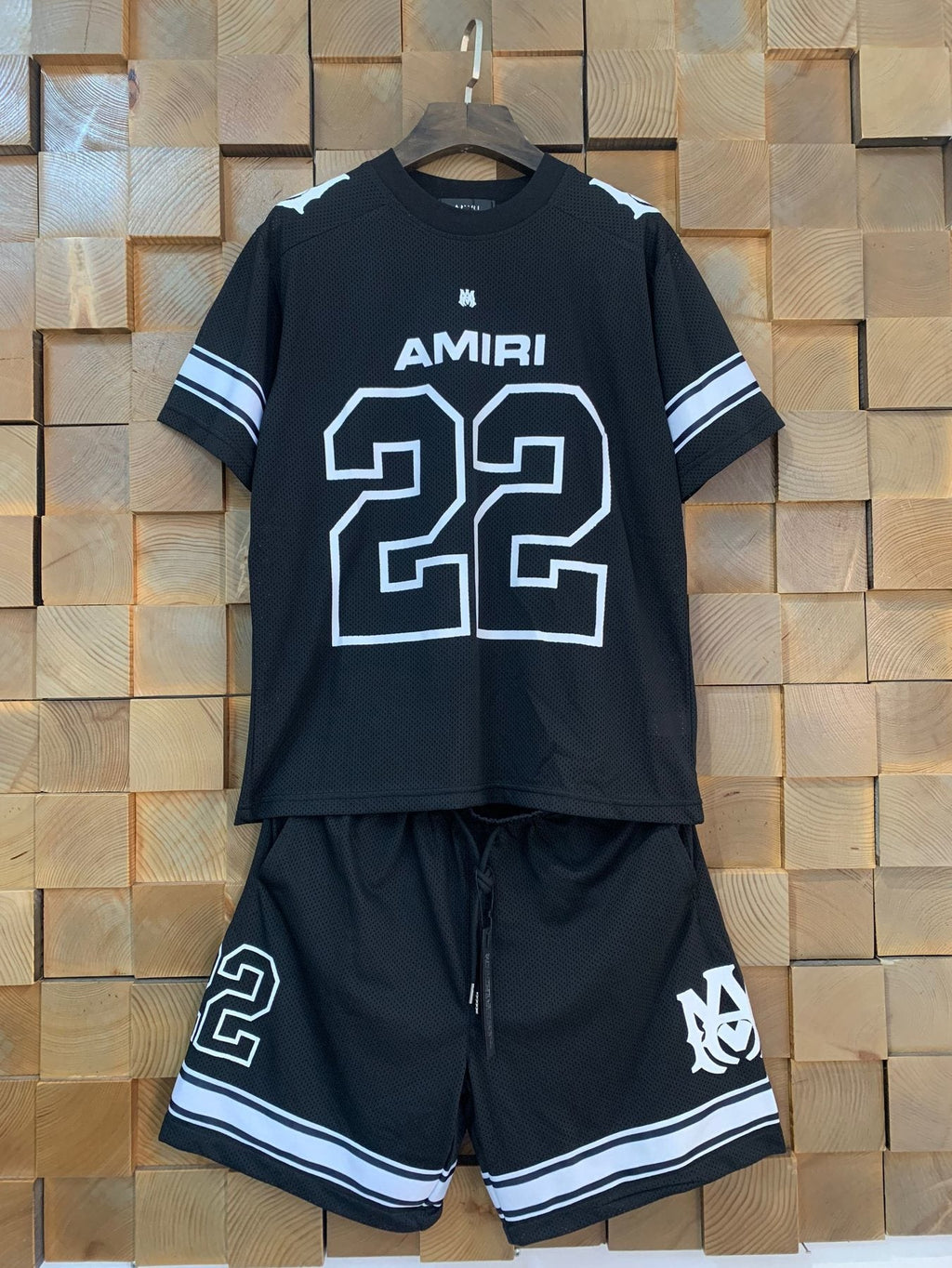 AMIRI 22 Number Jersey Short-Sleeve Set