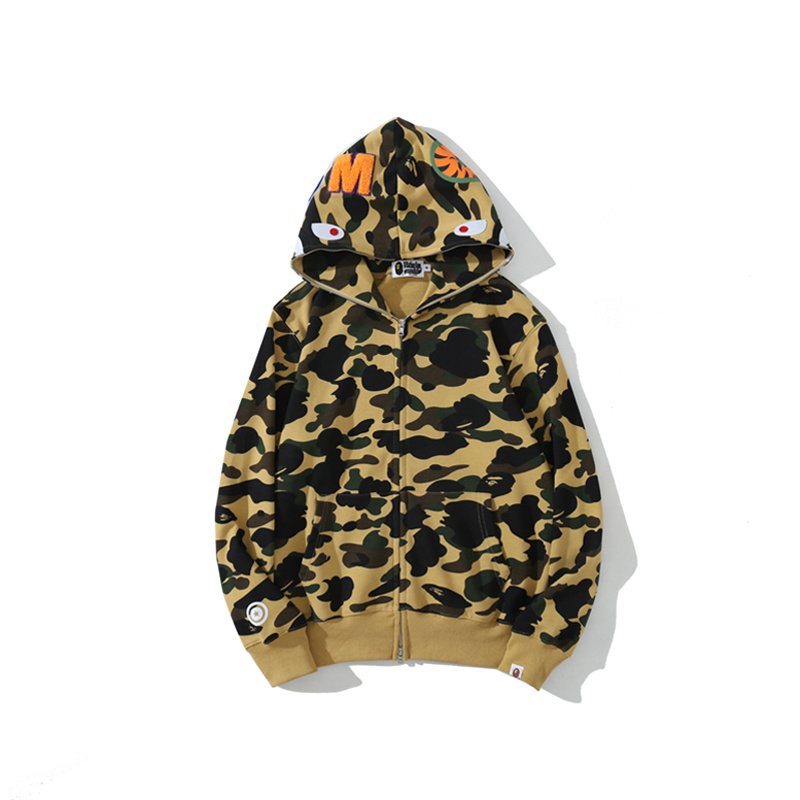 BAPE WGM Shark Camo Zip Hoodie