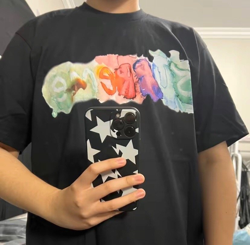 Supreme Watercolor Logo Graphic T-Shirt