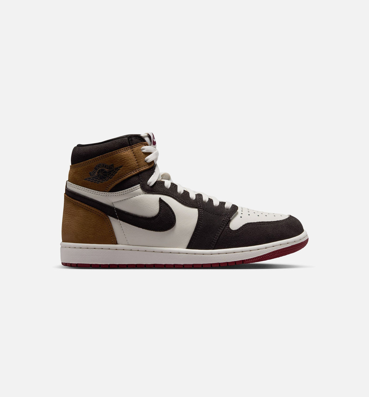 Air Jordan 1 Retro High OG Love Letter Men's Lifestyle Shoes - Shadow Brown / Team Red / Light British Tan