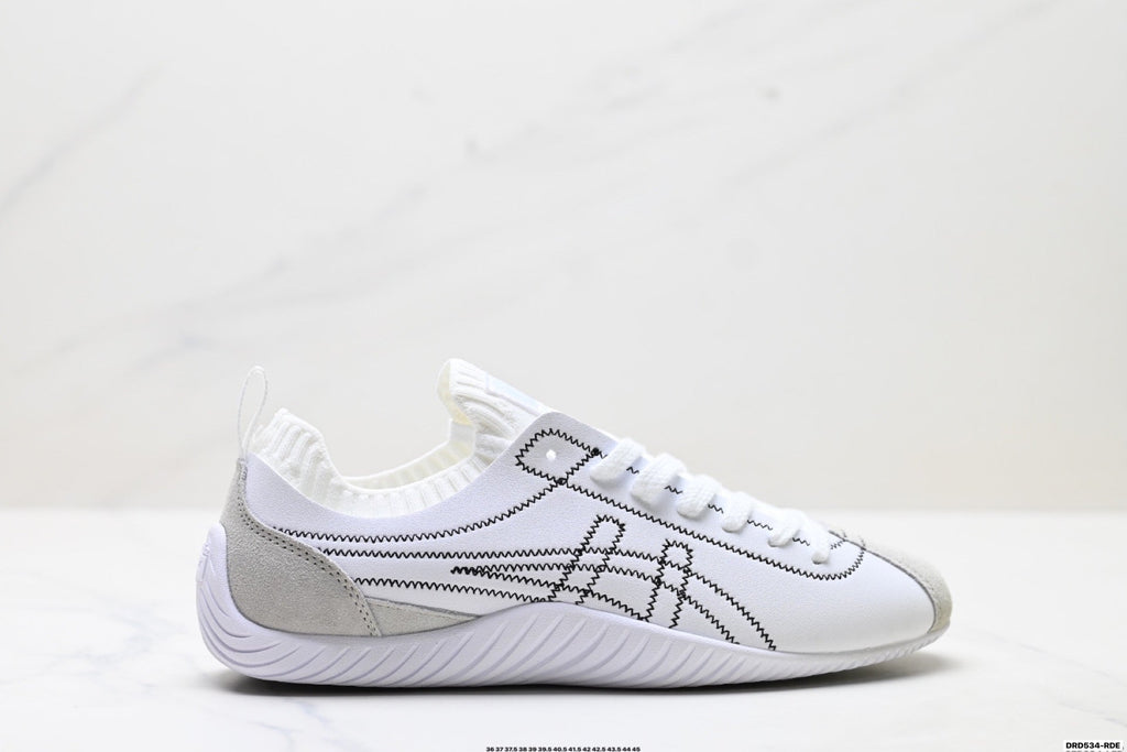 Onitsuka Tiger Low Profile Runner White Line Art Unisex Shoes Style 32