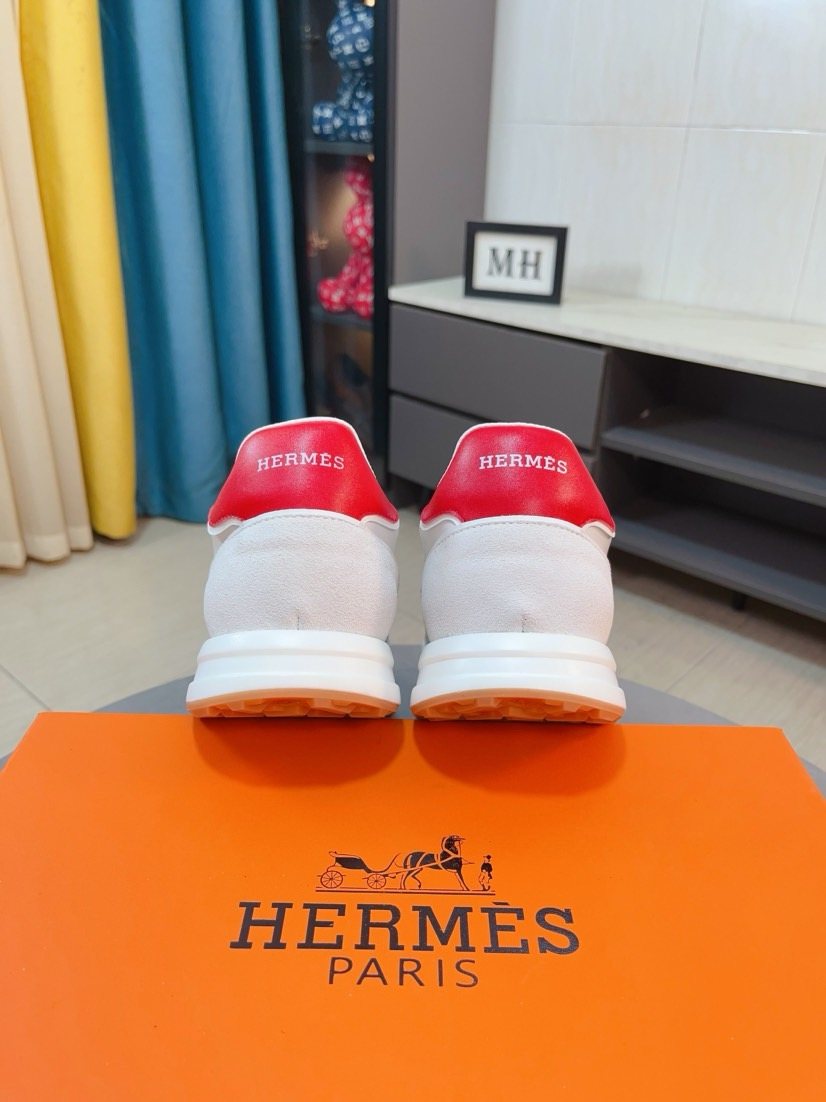 Hermès Blue H Overlay Sneakers