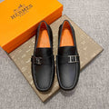 Hermès Black Bar Loafers