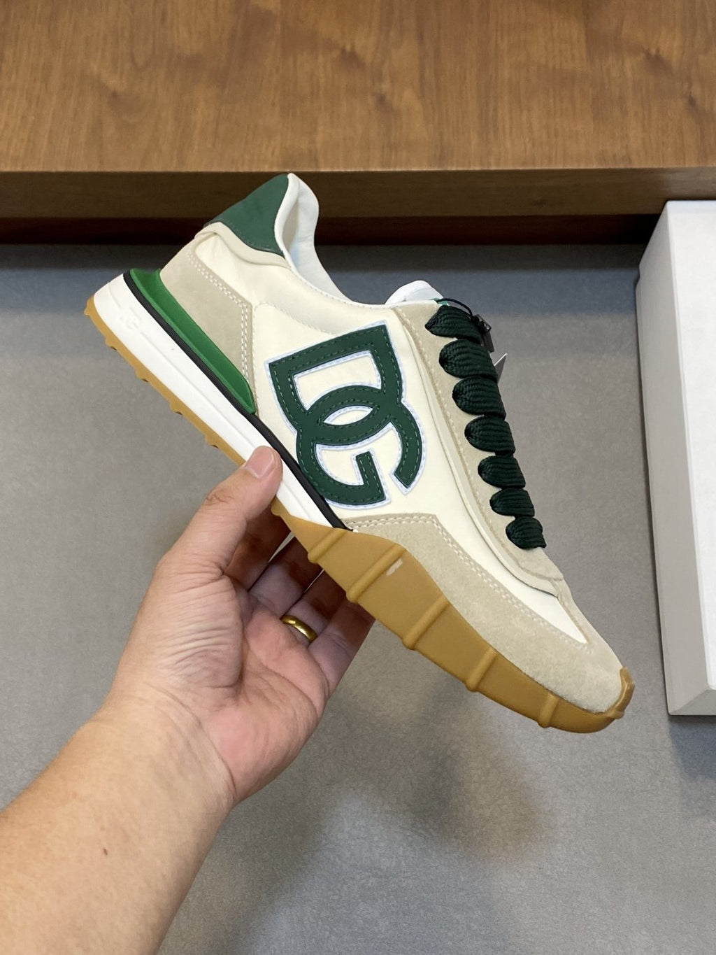 Dolce & Gabbana Men's Layered Low-Top Sneakers