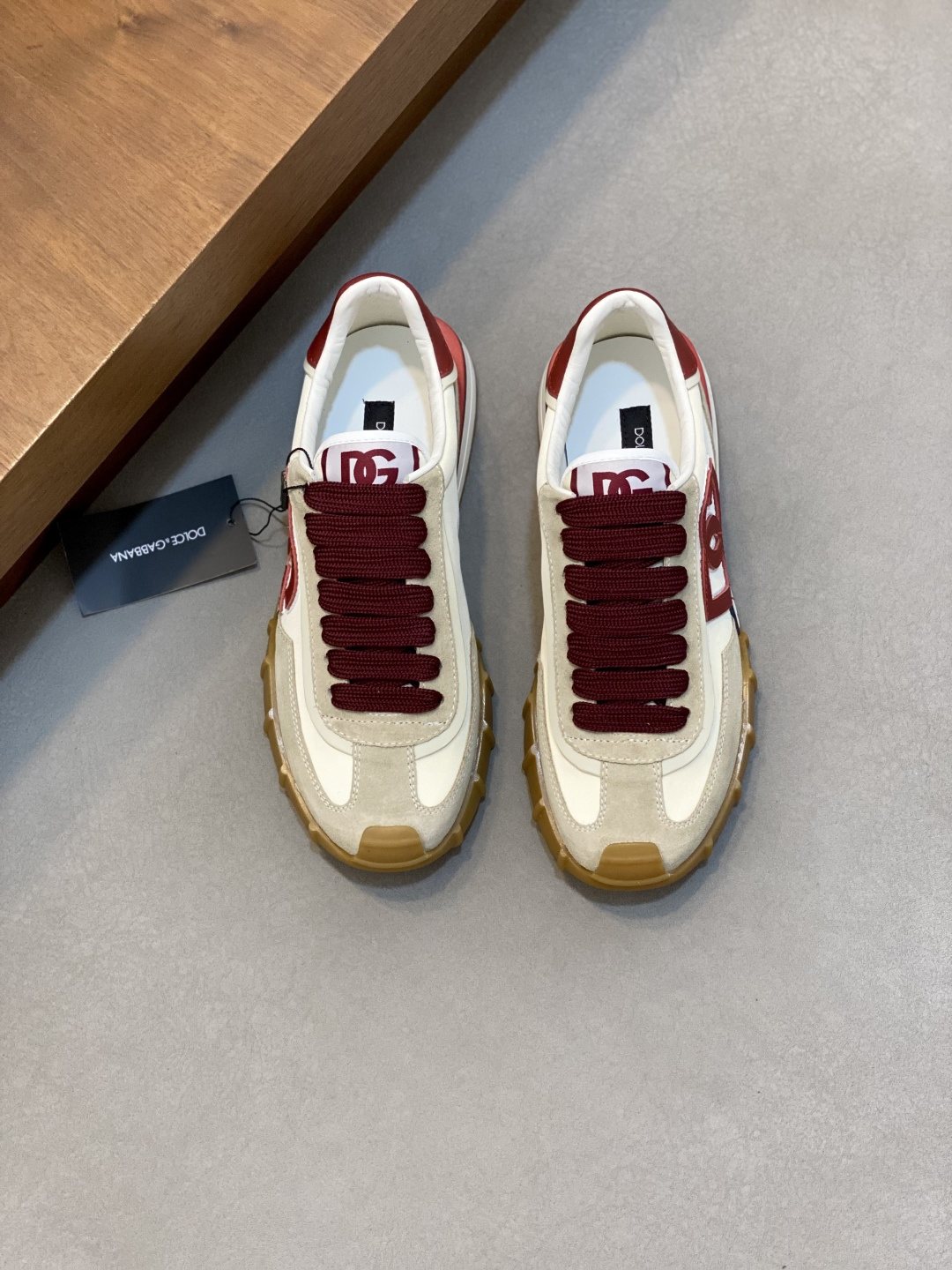 Dolce & Gabbana Men's Layered Low-Top Sneakers