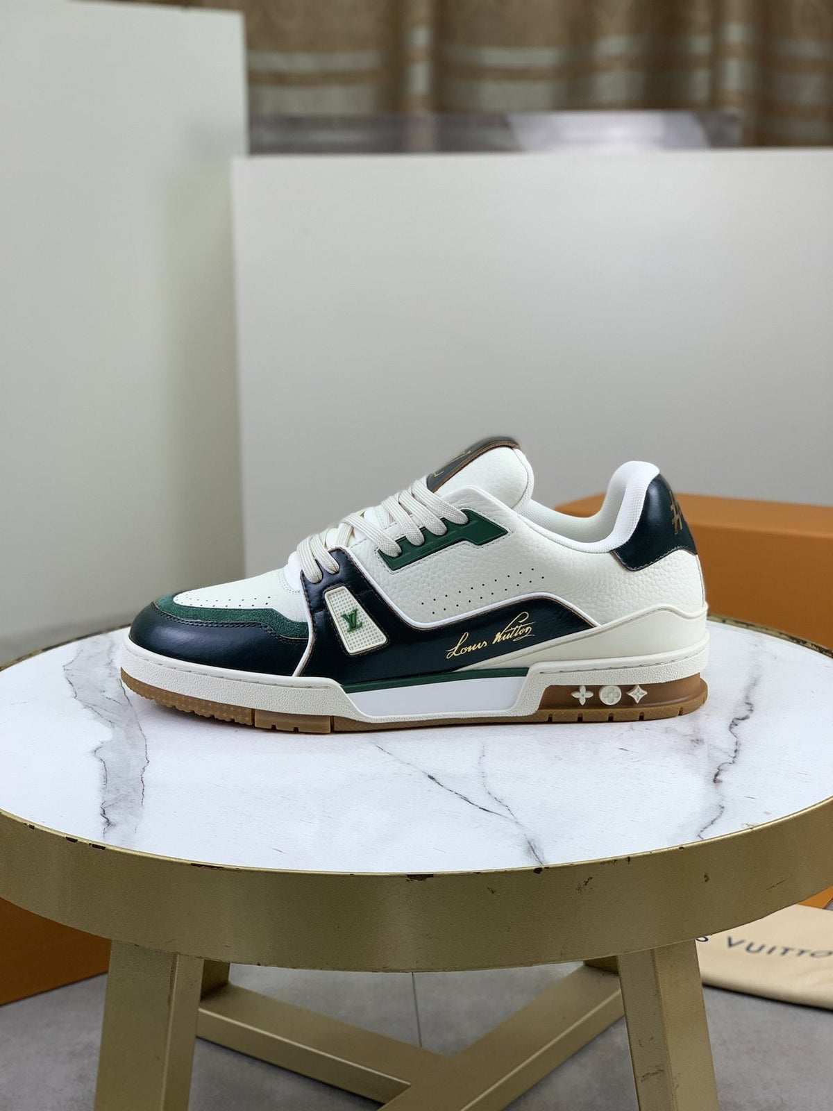 Louis Vuitton Panel-Trim Low-Top Sneakers