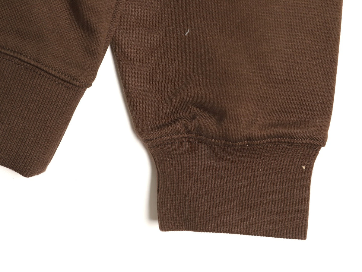 Burberry 25FW Logo-Print Pullover Hoodie - Dark Brown